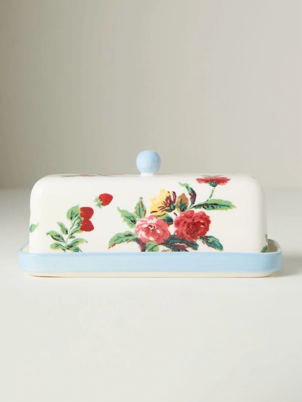 Anthropologie Camille Stoneware Butter Dish